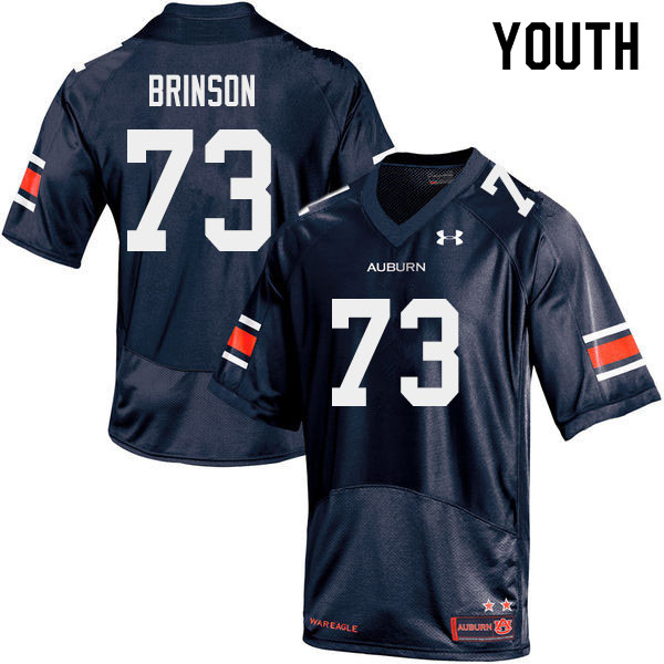 Youth #73 Gabe Brinson Auburn Tigers College Football Jerseys Sale-Navy - Click Image to Close
